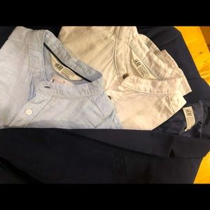 H&M blazer and 2 dress shirts boy 9-10